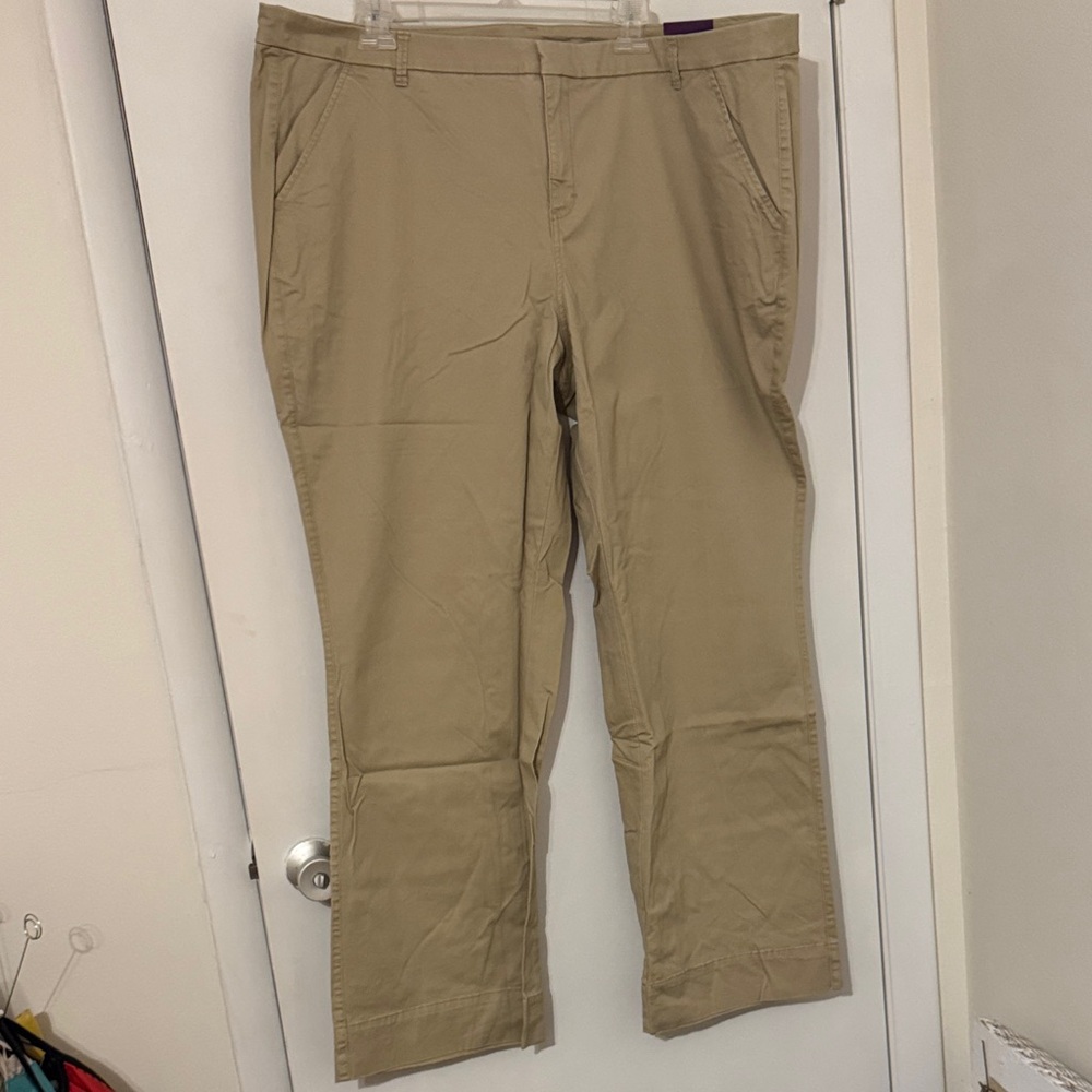 Lane Bryant Chino Tan Pants